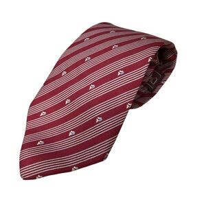 RALPH LAUREN - Men’s Silk Striped Tie, Red